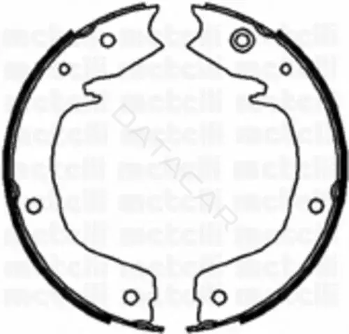 Колодки ручника METELLI 53-0267