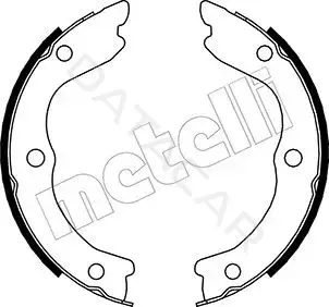 Колодки ручника METELLI 53-0293