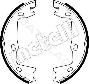 Колодки ручника METELLI 53-0302