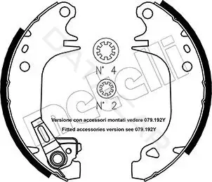 Барабанные колодки METELLI 53-0320Y