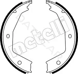 Колодки ручника METELLI 53-0331