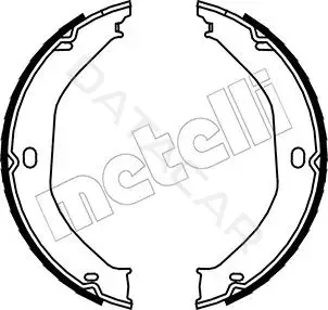 Колодки ручника METELLI 53-0360