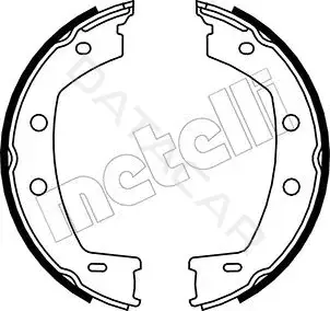 Колодки ручника METELLI 53-0374