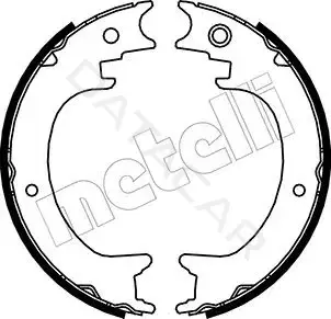 Колодки ручника METELLI 53-0389