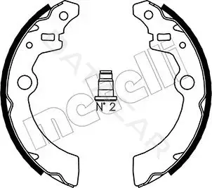 Барабанные колодки METELLI 53-0404
