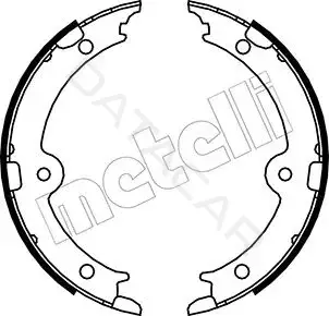Колодки ручника METELLI 53-0449