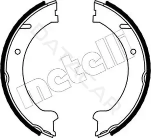 Колодки ручника METELLI 53-0480
