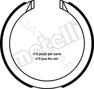 Колодки ручника METELLI 53-0491