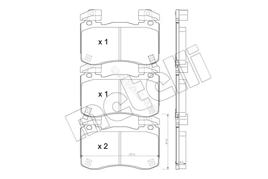 Тормозные колодки METELLI 22-1306-0