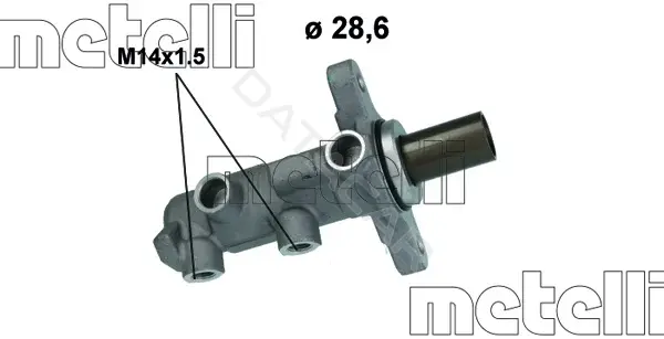 Главный тормозной цилиндр METELLI 05-0848