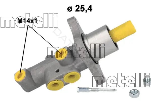 Главный тормозной цилиндр METELLI 05-1185