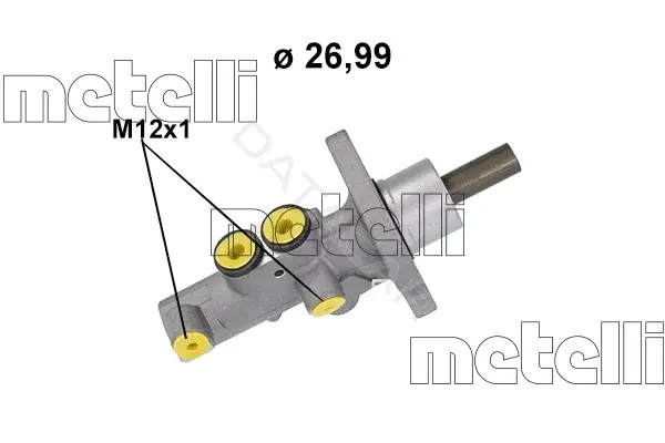 Главный тормозной цилиндр METELLI 05-1218