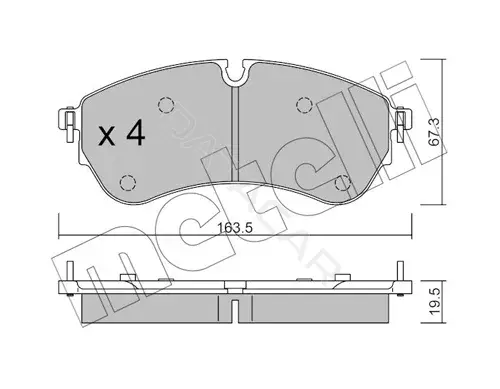 Тормозные колодки METELLI 22-1173-1