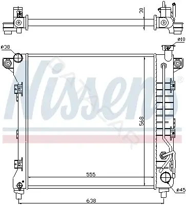 Радиатор охлаждения NISSENS 60998