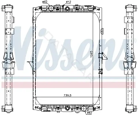 Радиатор охлаждения NISSENS 61417A