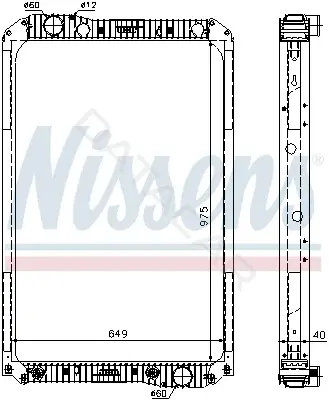 Радиатор охлаждения NISSENS 62571A