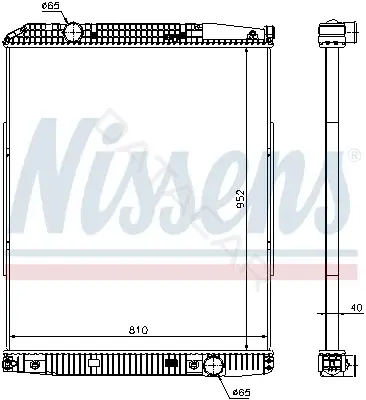 Радиатор охлаждения NISSENS 626490