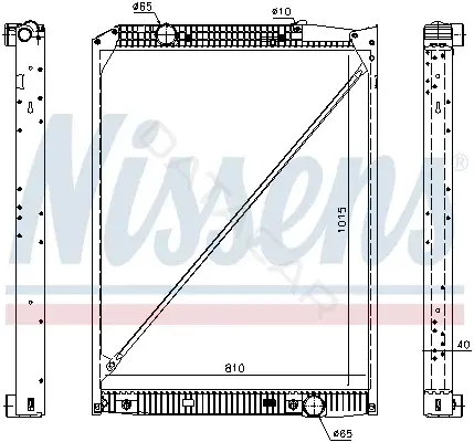 Радиатор охлаждения NISSENS 62791A