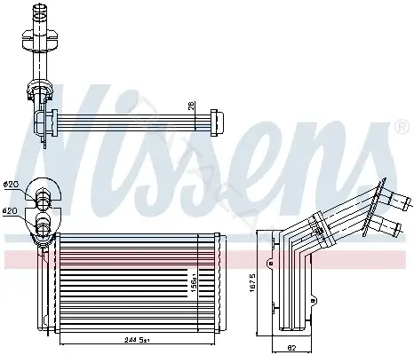 Радиатор печки NISSENS 73973