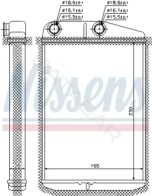 Радиатор печки NISSENS 73989