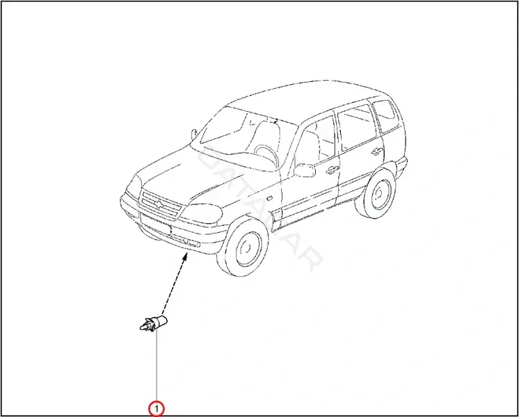 Датчик температуры охлаждающей жидкости LADA 21150382821003