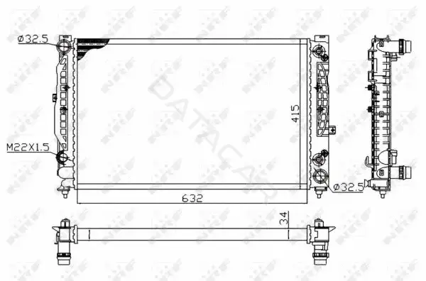 Радиатор охлаждения NRF 519504A