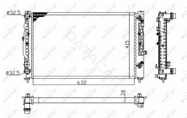 Радиатор охлаждения NRF 529504A