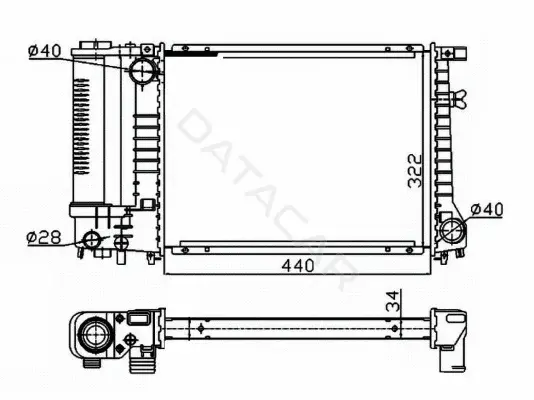 Радиатор охлаждения NRF 53426A