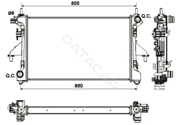 Радиатор охлаждения NRF 54204A