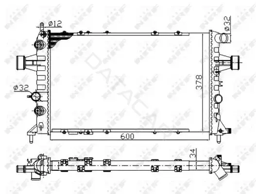 Радиатор охлаждения NRF 58178A