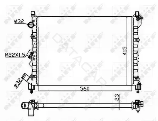 Радиатор охлаждения NRF 58943A