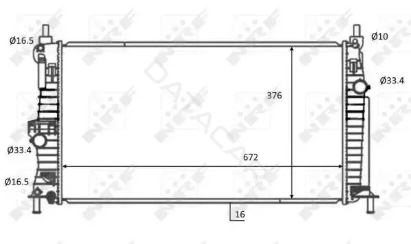 Радиатор охлаждения NRF 59068