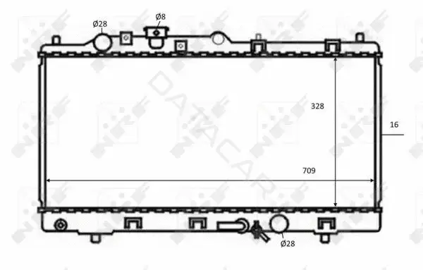 Радиатор охлаждения NRF 59075