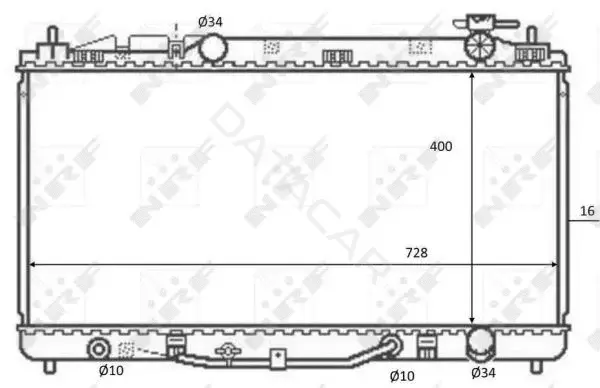 Радиатор охлаждения NRF 59079