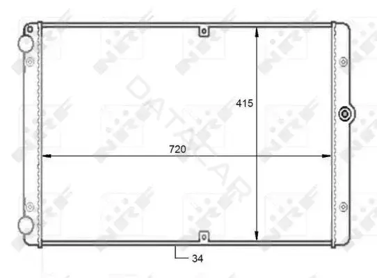 Радиатор охлаждения NRF 59088