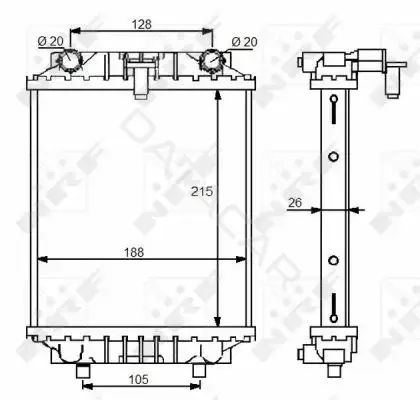 Радиатор охлаждения NRF 59125