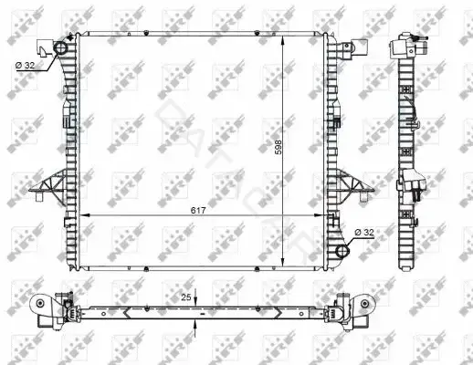Радиатор охлаждения NRF 59145