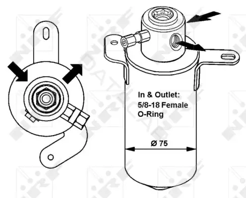 Осушитель кондиционера NRF 33039
