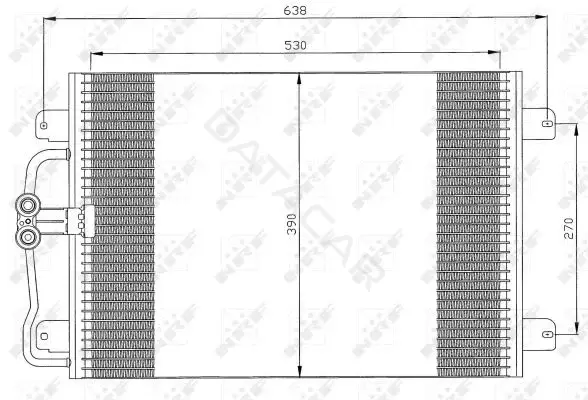 Радиатор кондиционера NRF 35832