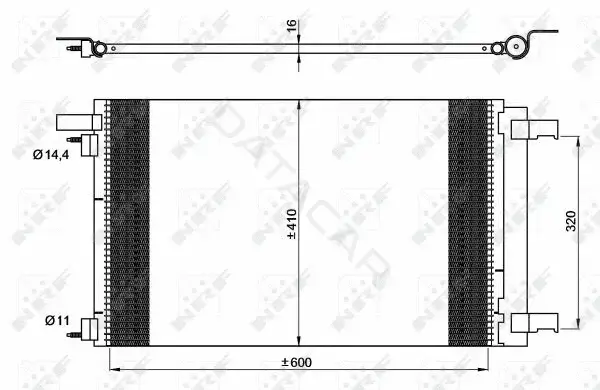 Радиатор кондиционера NRF 35948