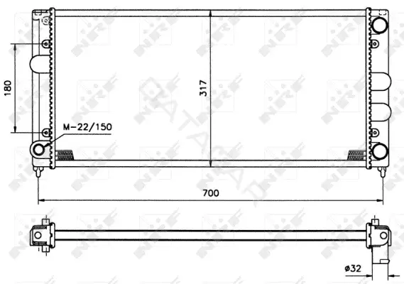Радиатор охлаждения NRF 509506