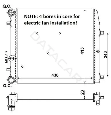 Радиатор охлаждения NRF 53021A
