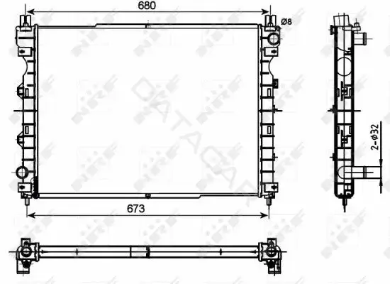 Радиатор охлаждения NRF 53096