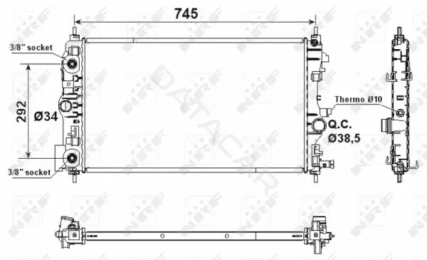 Радиатор охлаждения NRF 53159