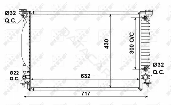 Радиатор охлаждения NRF 53190
