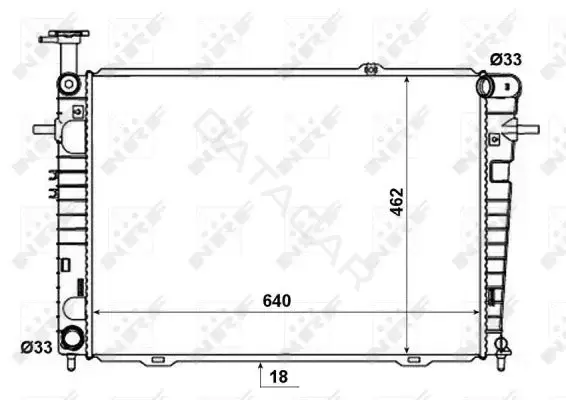 Радиатор охлаждения NRF 53192