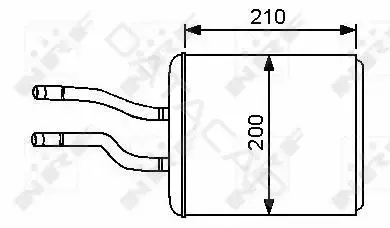 Радиатор печки NRF 53244