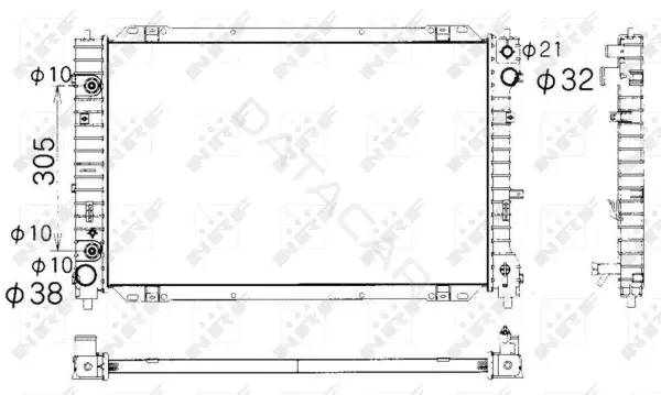 Радиатор охлаждения NRF 53377