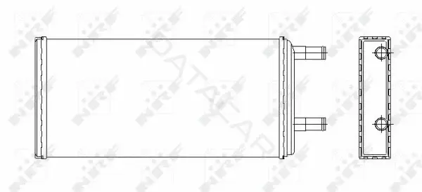 Радиатор печки NRF 53547