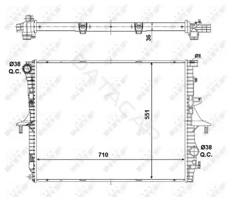 Радиатор охлаждения NRF 53798